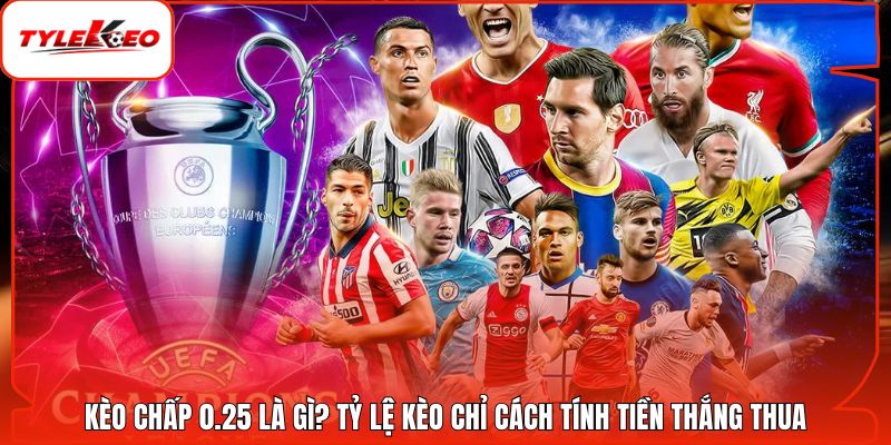 Kèo Chấp 0.25 Là Gì? Tỷ Lệ Kèo Chỉ Cách Tính Tiền Thắng Thua