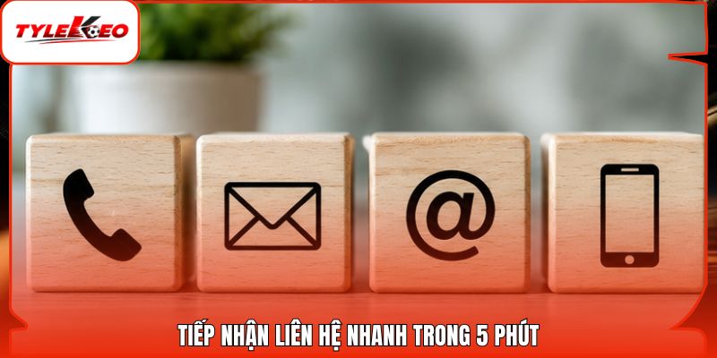 Tiếp nhận liên hệ nhanh trong 5 phút
